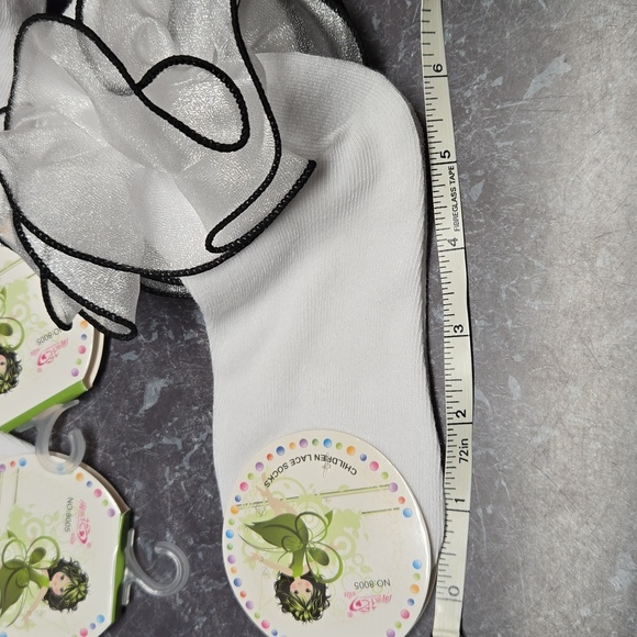 NWT Colorful Ruffled Girl's Socks Set - Picture 2 of 2